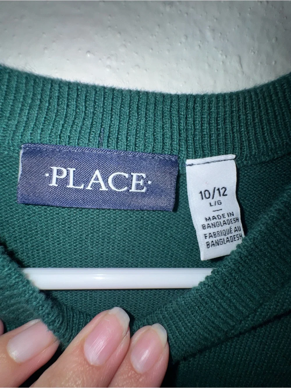 The Children's Place Dark Green V-Neck Sweater